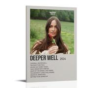 UYYRHRHRHHH Deeper Well by Kasey Musgraves Poster sur toile - Impression esthétique - Art moderne pour salon - 50 x 75 cm - Style cadre