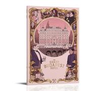 UYYRHRHRHHH The Grand Budapest Hotel1 Poster sur toile - Impression esthétique - Art moderne pour salon - 60 x 90 cm - Style cadre