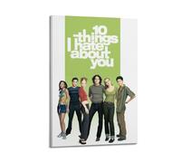 UYYRWEQRTR Affiches « 10 Things I Hate About You » - Art mural décoratif - Toile vintage pour salon, chambre à coucher - 50 x 75 cm - Style cadre