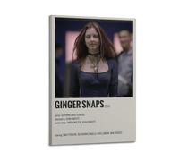 UYYRWEQRTR Affiches de film Ginger Snaps - Impression sur toile vintage pour salon, chambre à coucher, 30 x 45 cm, style cadre