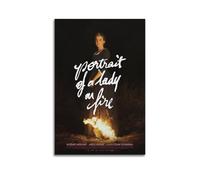 UYYRWEQRTR Affiches de portrait d'une dame en feu - Art mural décoratif - Toile vintage pour salon, chambre à coucher - 20 x 30 cm - Style sans cadre
