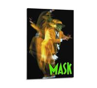 UYYRWEQRTR Affiches du masque - Art mural décoratif - Toile vintage pour salon, chambre à coucher - 30 x 45 cm - Style cadre