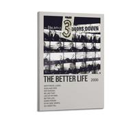 UYYRWEQRTR Affiches « The Better Life by 3 Doors Down » - Décoration murale décorative - Toile vintage pour salon, chambre à coucher, 30 x 45 cm - Style cadre