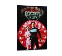 UYYRWEQRTR Logan's Run Poster mural décoratif sur toile vintage pour salon, chambre à coucher, 50 x 75 cm, style cadre
