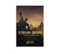 UYYRWEQRTR Lot de 6 affiches du film The Greatest Showman - Décoration murale vintage - Impression sur toile pour salon, chambre à coucher - 30 x 45 cm - Style sans cadre