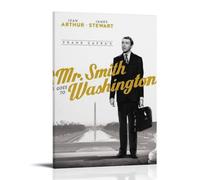 UYYRWEQRTR Mr. Smith Goes to Washington Poster décoratif sur toile vintage pour salon, chambre à coucher, 30 x 45 cm, style cadre