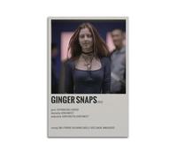 UYYRWEQRTR Poster de film Ginger Snaps - Impression sur toile vintage pour salon, chambre à coucher - 60 x 90 cm - Style rétro - Sans cadre