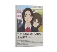 UYYRWEQRTR Poster de film The Case of Hana et Alice - Art mural décoratif - Toile vintage pour salon, chambre à coucher - 60 x 90 cm - Style cadre