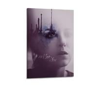 UYYRWEQRTR Poster décoratif sur toile « All I See Is You » - Décoration murale vintage pour salon, chambre à coucher - 30 x 45 cm - Style cadre