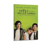 UYYRWEQRTR Poster mural décoratif avec cadre The Perks of Being A Wallflower - Décoration murale vintage pour salon, chambre à coucher, 20 x 30 cm