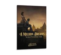 UYYRWEQRTR The Greatest Showman Movie 6 affiches esthétiques murales décoratives sur toile vintage pour salon, chambre à coucher, 40 x 60 cm, style cadre