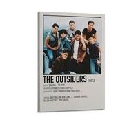 UYYRWEQRTR The Outsiders Poster décoratif sur toile vintage pour salon, chambre à coucher, 20 x 30 cm, style cadre