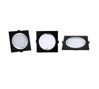 UYZSWTHPC LED Downlight Dimmable 3W 5W 7W 9W 12W 15W LED plafonnier carré AC110V 220V lampe encastrée panneau lumineux(Silver,NATURAL WHITE 4000K-NODIMMABLE-15W)