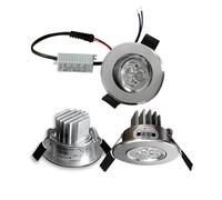 UYZSWTHPC Mini spot encastré 3w LED plafonnier 110 volts 220V intérieur intégré petit downlight avec jeu de pilotes(Natural light4000K)