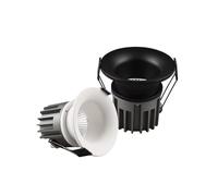 UYZSWTHPC Spot lumineux LED encastrable avec technologie COB, Anti-éblouissement, éclairage d'intérieur, lumière chaude et froide, blanc naturel, variable, 7/12W, 110/220V(White,Warm white 3000K)