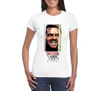 UZ Design T Shirt Shining Femme Enfant Jack Nicholson Tee Shirt Film Horreur Culte Annee 80, Femme - S