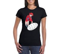 UZ Design Tee Shirt Jeanne et Serge Femme Fille Enfant Volley Ball T Shirt Dessin Animé Année 80, Femme - L