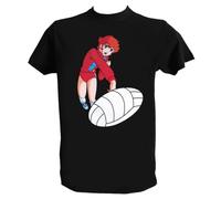 UZ Design Tee Shirt Jeanne et Serge Homme Enfant Volley Ball T Shirt Dessin Animé Année 80, Homme - 3XL