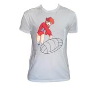 UZ Design Tee Shirt Jeanne et Serge Homme Enfant Volley Ball T Shirt Dessin Animé Année 80, Homme - M