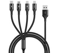 UZAHSK Multi USB Câble1.2 m 4 en 1 Câble Universel Câble de