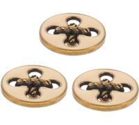 UZAMIRLEX Boutons de Remplacement en résine Ronde 3 pièces Bouton Accessoires Vintage Décor Coeur Décor Vintage Boutons Vêtement Boutons Gros Boutons Rétro Vêtements Boutons