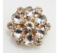 UZAMIRLEX Boutons ronds en strass, Lot de 9 boutons strass multicolores en laiton à tige en forme de fleur, 25 mm(38)