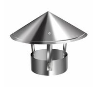 UZAMIRLEX Chapeau de Toit de cheminée, Chapeau de cheminée en Acier Inoxydable avec Grille de Ventilation Anti-Oiseaux et Protection Contre la Pluie(120mm/4.7in)