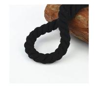 UZAMIRLEX Cordage d'amarrage en Nylon, Lignes de Quai en Nylon 3 Tresses Multicolores Plusieurs Tailles(Black,14mmx50m/0.55" x164')