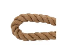 UZAMIRLEX Cordage d'amarrage en Nylon, Lignes de Quai en Nylon 3 Tresses Multicolores Plusieurs Tailles(Brown,14mmx10m/0.55" x30')
