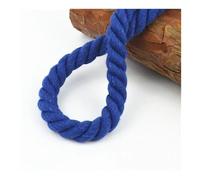 UZAMIRLEX Cordage d'amarrage en Nylon, Lignes de Quai en Nylon 3 Tresses Multicolores Plusieurs Tailles(Blue,14mmx20m/0.55" x65')