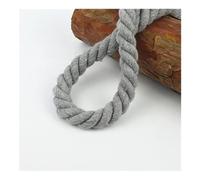 UZAMIRLEX Cordage d'amarrage en Nylon, Lignes de Quai en Nylon 3 Tresses Multicolores Plusieurs Tailles(Grey,14mmx50m/0.55" x164')