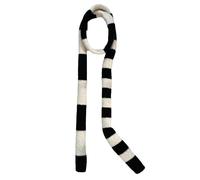 UZAMIRLEX Écharpes pour Femmes, Écharpe en Laine tricotée Multicolore for Femme 180 x 12 cm Hiver(Black and White)