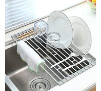 UZAMIRLEX Égouttoir à Vaisselle, Égouttoir à Vaisselle Pliable for évier, rinceur de Fruits et légumes, Plusieurs Tailles(260 * 420mm)