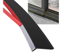 UZAMIRLEX Gouttière Anti-Pluie pour fenêtres, Joint d'étanchéité Autocollant en Caoutchouc for Portes et fenêtres, Noir, Plusieurs Tailles(4.5cm,4m(13.1ft))