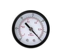 UZAMIRLEX Manomètre, Manomètre à Vide 1/4" BSPT 0~-30 inHg/0~-1 Bar 50 mm Noir 1 Paquet