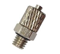 UZAMIRLEX Marteau en Caoutchouc, Raccord de Tuyau en Laiton, raccord Rapide for Tube pneumatique de 3 à 6 mm, Filetage M3-M6(6 M3,PC)