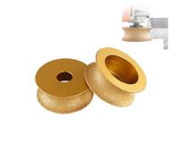 UZAMIRLEX Meule à Bord Arrondi, Meule diamantée brasée for meuleuse d'angle, meule de Polissage for Bords de Pierre, Plusieurs Tailles, Lot de 1(25mm)