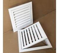 UZAMIRLEX Panneau d'accès, Ventilation Multiple Blanche de charnière de Tailles de Panneau d'accès à persiennes d'alliage d'aluminium(15.7x17.7in(40x45) cm)