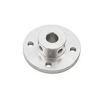 UZAMIRLEX Raccord d'accouplement à Bride Rigide, Arbre de Connexion de Roue omnidirectionnel DIY 10/12/14/15/16MM Rainure de clavette(15mm Keyway 57MM Diameter)
