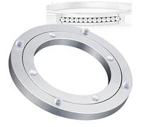 UZAMIRLEX Roulement Rotatif pour Plateau tournant, Plateau tournant en Alliage d'aluminium avec Base Lazy Susan argentée, Plusieurs Tailles(70 cm)