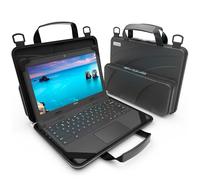 UZBL Housse de Protection Rigide pour Ordinateur Portable Chromebook de 11 à 11,6 Pouces, avec poignée et bandoulière (Noir)