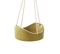 UzeEnde Hamac en rotin pour chat - Lit en bambou tissé à la main pour animal domestique - Panier d'été rafraîchissant avec crochets - Cordes en coton épaisses et durables - Chaise longue à base rigide