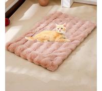UzeEnde Lit auto-chauffant pour chat d'intérieur - Coussin en velours pelucheux avec fond antidérapant - Lavable - Coussin de sommeil confortable pour l'hiver, chaton, chien, chiot (XL : 71,1 x 119,4