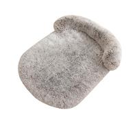 UzeEnde Lit en peluche moelleuse apaisante pour chien, chat de grande et moyenne taille avec traversin pour le cou, protection de meubles douce et lavable pour chiens et chats de petite, moyenne et