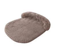 UzeEnde Lit en peluche moelleuse apaisante pour chien, chat - Tapis de canapé en éponge anti-anxiété confortable avec traversin pour le cou, protection de meubles pour chiens et chats de petite
