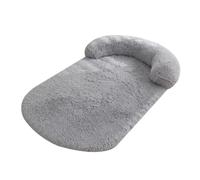 UzeEnde Lit en peluche moelleuse apaisante pour chien, chat - Tapis de canapé en éponge anti-anxiété confortable avec traversin pour le cou, protection de meubles pour chiens et chats de grande et