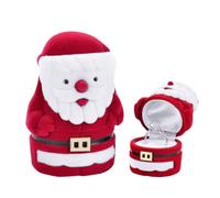 UZEXYA Coffret À Bijoux Père Noël, Boîtes À Bijoux, Rangement Pour Boucles D'Oreilles, Rangement Pour Clous D'Oreilles, Rangement Pour Bagues, Petits Coffrets À Bijoux, Cadeaux De Noël Pour Femmes