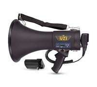 Uzi Mégaphone Bluetooth Haute Puissance 50 W, mégaphone Professionnel utilisé par Les Premiers intervenants, la Police et Les agences, Batterie Rechargeable, système de sonorisation, activités de