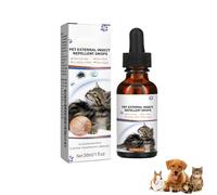 Uzionoie Topique en Gouttes pour Chats,Spot on pour Chats,Prévention des Puces Et des Tiques,Formule Naturelle Forte,Protection Contre Les Allergies Cutanées