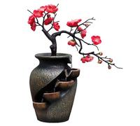 Uziqueif Fontaine d'Intérieur Cascade, Fontaine a Eau Decoration Interieur, Fontaines de Table pour la Décoration de la Maison, Salon, Chambre, Bureau, Idéal Zen Méditation et Détente,30x18x40cm